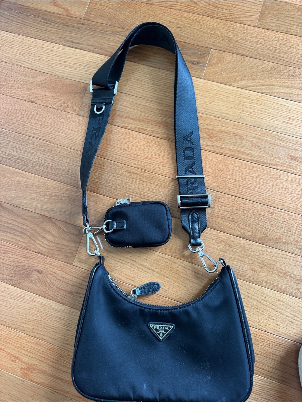 Prada look alike nylon bag